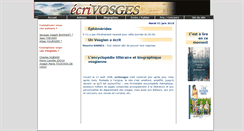 Desktop Screenshot of ecrivosges.com