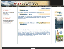 Tablet Screenshot of ecrivosges.com